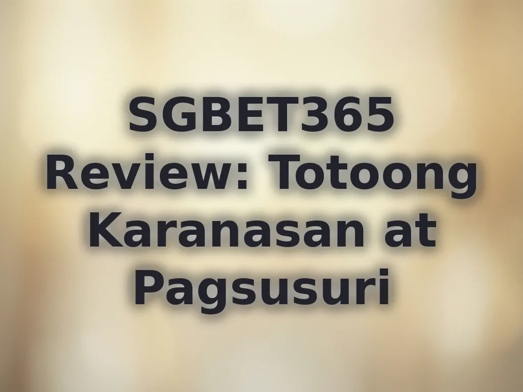 SGBET365 Review